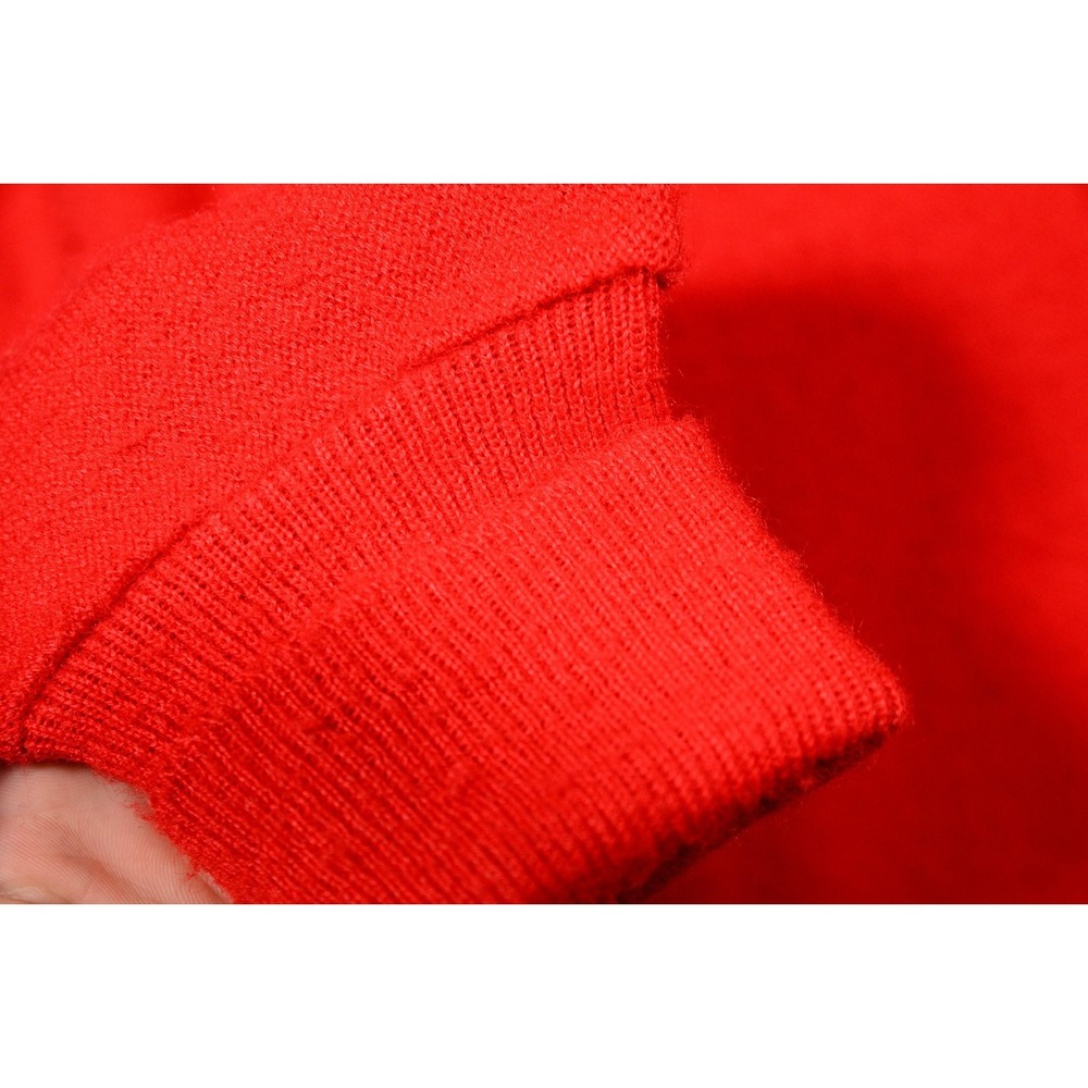 Vintage Izod Lacoste Sweater Mens XL Red Acrylic V-Neck Pullover Made In USA 80s - Picture 5 of 11